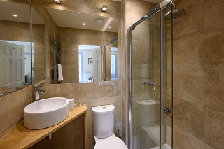 luxurious bathroom big shower!