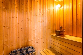 sauna and hot tub